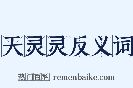 天灵灵反义词是什么意思的图片
